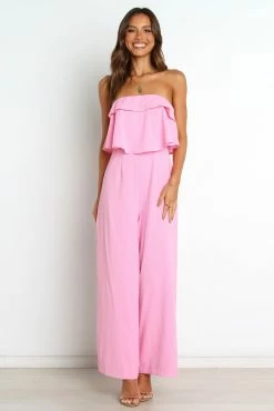 Katia Jumpsuit - Pink -Dress Shop petal and pup usa rompers katia jumpsuit pink 31966016438449