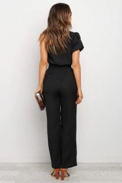 LANCEY JUMPSUIT - BLACK -Dress Shop petal and pup usa rompers lancey jumpsuit black 8 14200558682186