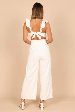 Mills Jumpsuit - White -Dress Shop petal and pup usa rompers mills jumpsuit white 33199387934897