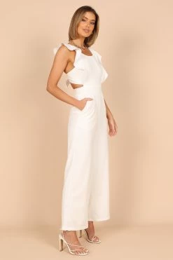 Mills Jumpsuit - White -Dress Shop petal and pup usa rompers mills jumpsuit white 33199388131505