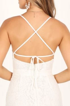 Ophelia Lace Jumpsuit - Ivory -Dress Shop petal and pup usa rompers ophelia lace jumpsuit ivory 33520562962609