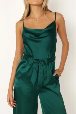 Persia Jumpsuit - Green -Dress Shop petal and pup usa rompers persia jumpsuit green 33928694104241