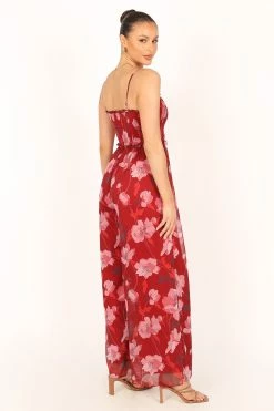 Quinn Wide Leg Jumpsuit - Scarlet -Dress Shop petal and pup usa rompers quinn wide leg jumpsuit scarlet 33810814369969