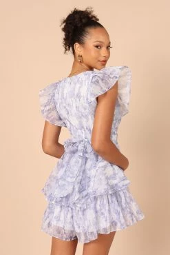 Rosalita Frill Sleeve Romper - Lilac -Dress Shop petal and pup usa rompers rosalita frill sleeve romper lilac 32221219946673