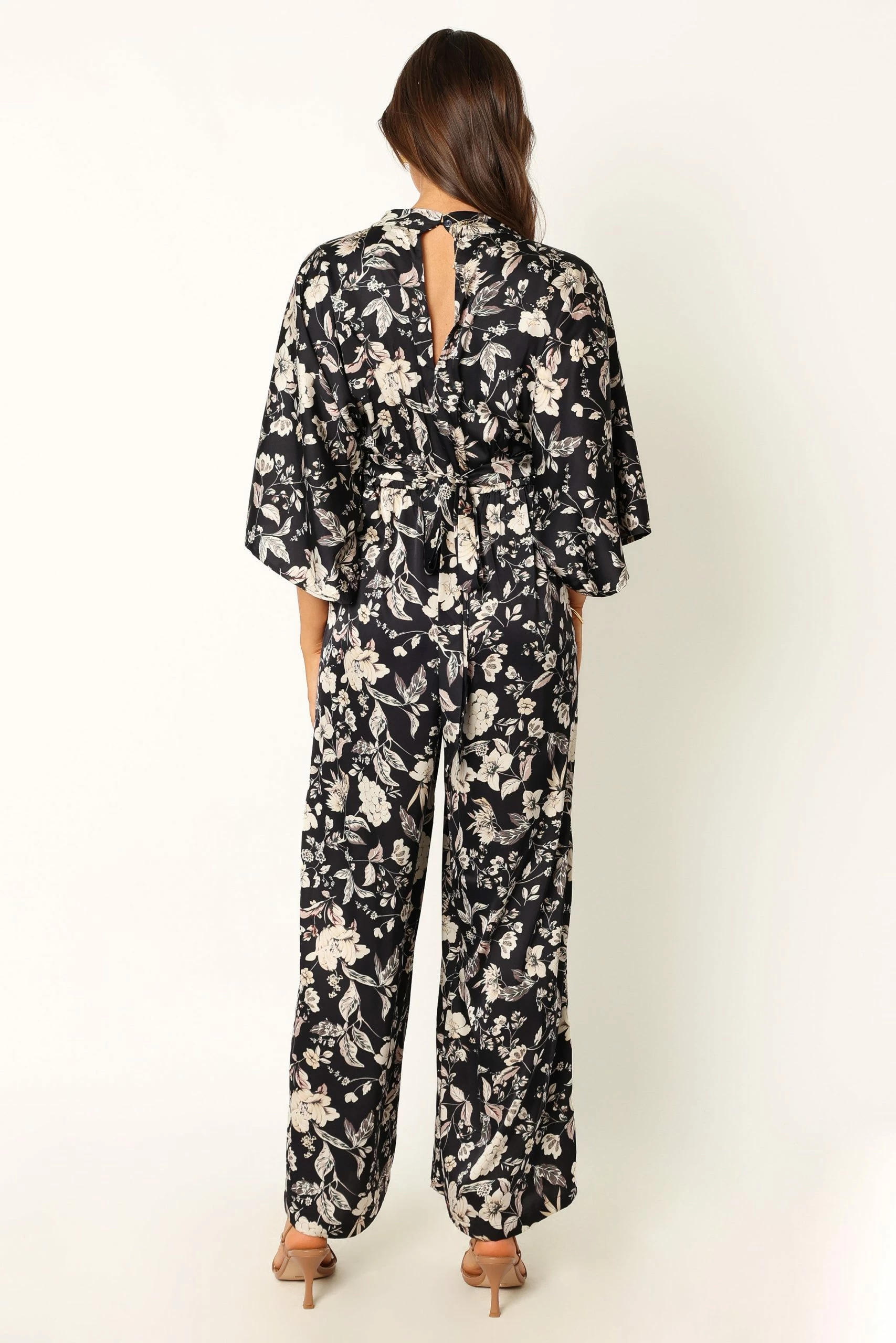 Sasha Jumpsuit - Black Floral 2 Sasha Jumpsuit - Black Floral - Image 2