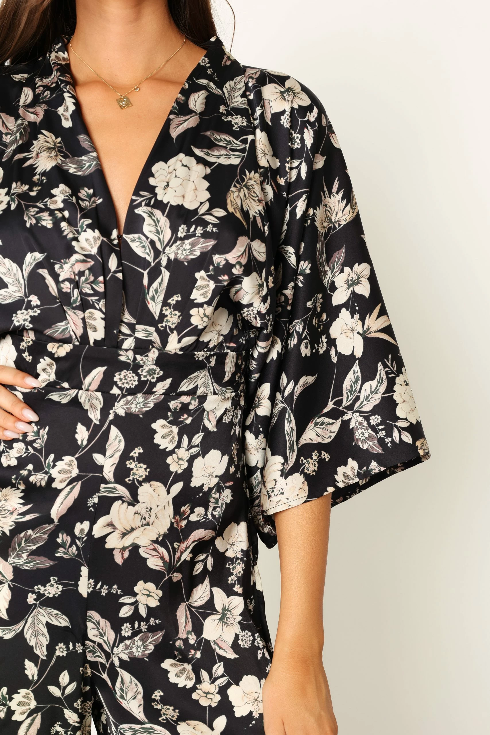 Sasha Jumpsuit - Black Floral 7 Sasha Jumpsuit - Black Floral - Image 7