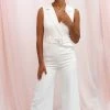 Sienna Belted Jumpsuit - White