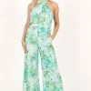 Stella Halter Jumpsuit - Green