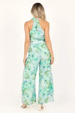Stella Halter Jumpsuit - Green -Dress Shop petal and pup usa rompers stella halter jumpsuit green 33526120218801