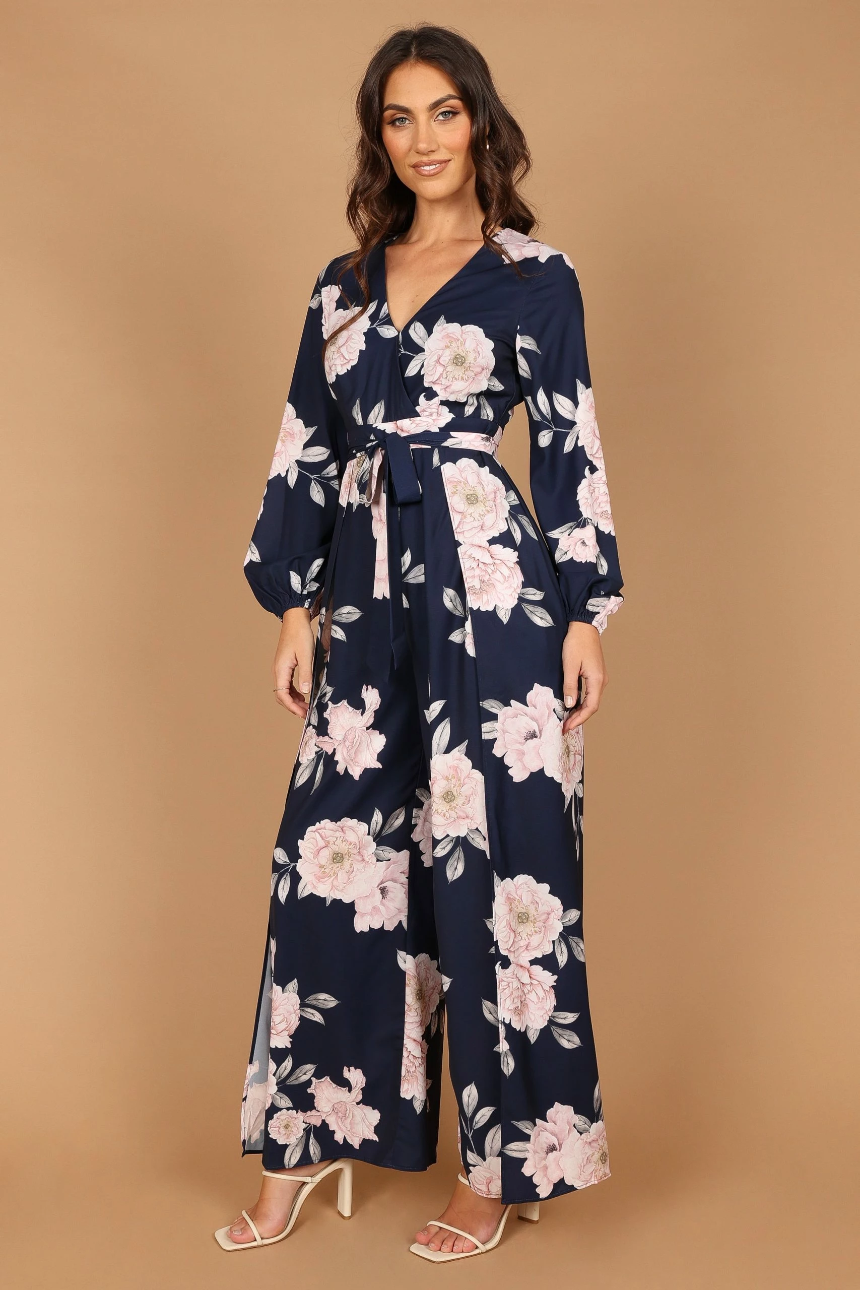 Valentina Split Jumpsuit - Navy 2 Valentina Split Jumpsuit - Navy - Image 2