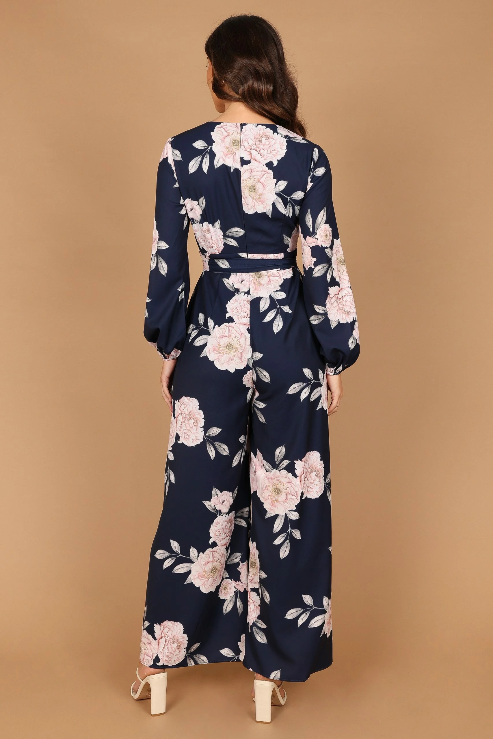 Valentina Split Jumpsuit - Navy 4 Valentina Split Jumpsuit - Navy - Image 4