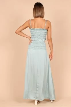 Clover Shirred Two Piece Set - Blue -Dress Shop petal and pup usa sets clover shirred two piece set blue 32309275623601