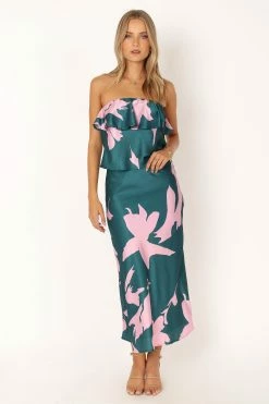 Portia Two Piece Set - Teal Floral