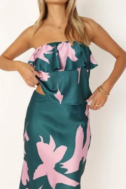Portia Two Piece Set - Teal Floral -Dress Shop petal and pup usa sets portia two piece set teal floral 33928712913073