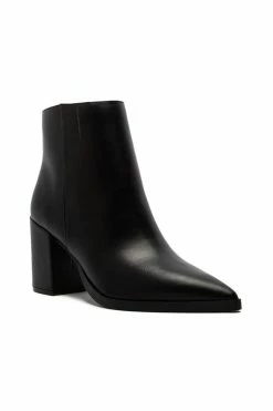 Block Heel Boot - Black