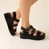 Drifter Platform Sandal - Black