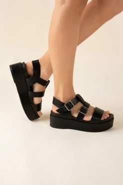 Drifter Platform Sandal - Black
