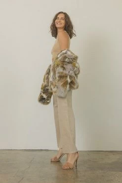 Hadley Faux Fur Heels - Almond -Dress Shop petal and pup usa shoes hadley faux fur heels almond 32641375076529