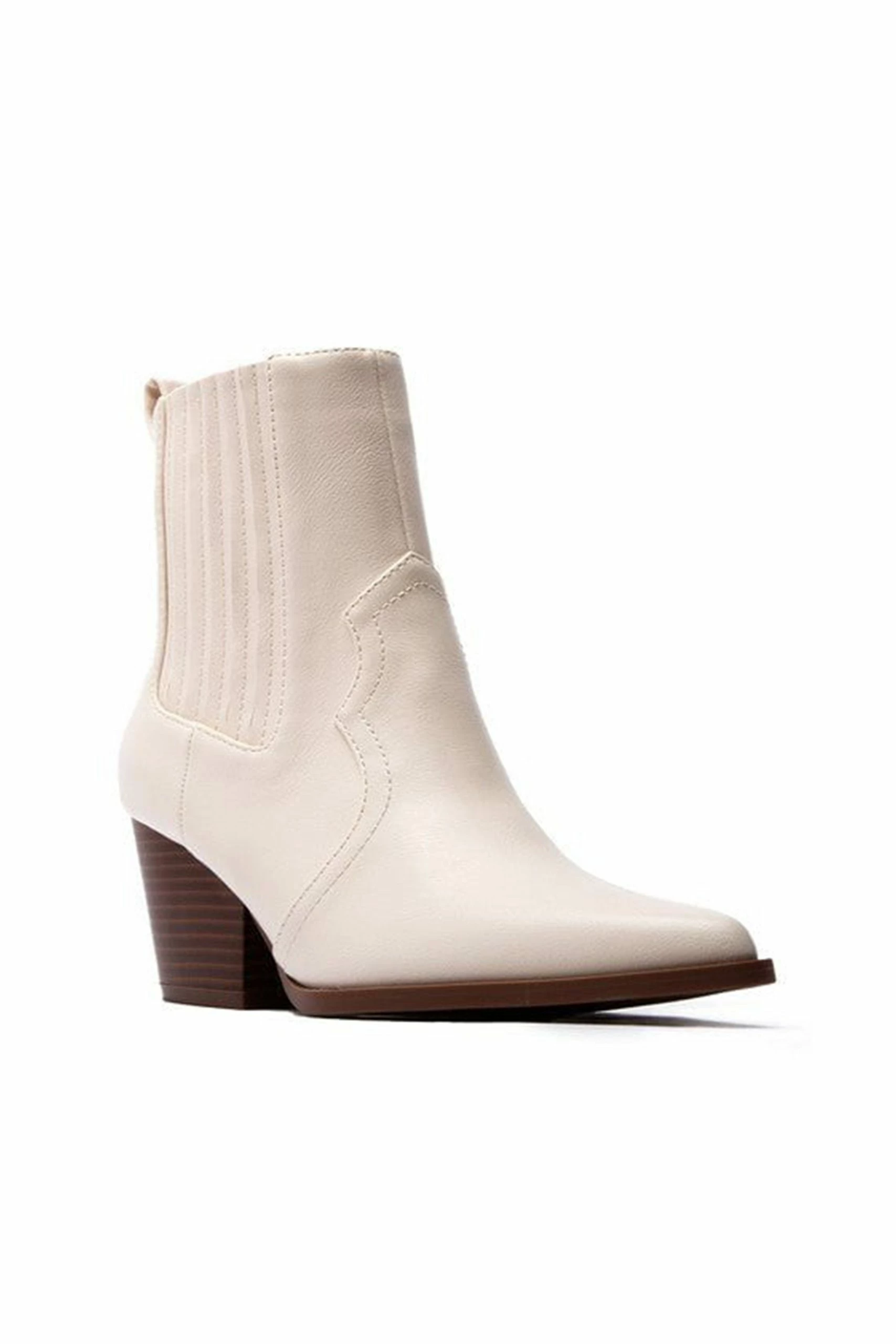 Heeled Chelsea Boots - Stone 1 Heeled Chelsea Boots - Stone