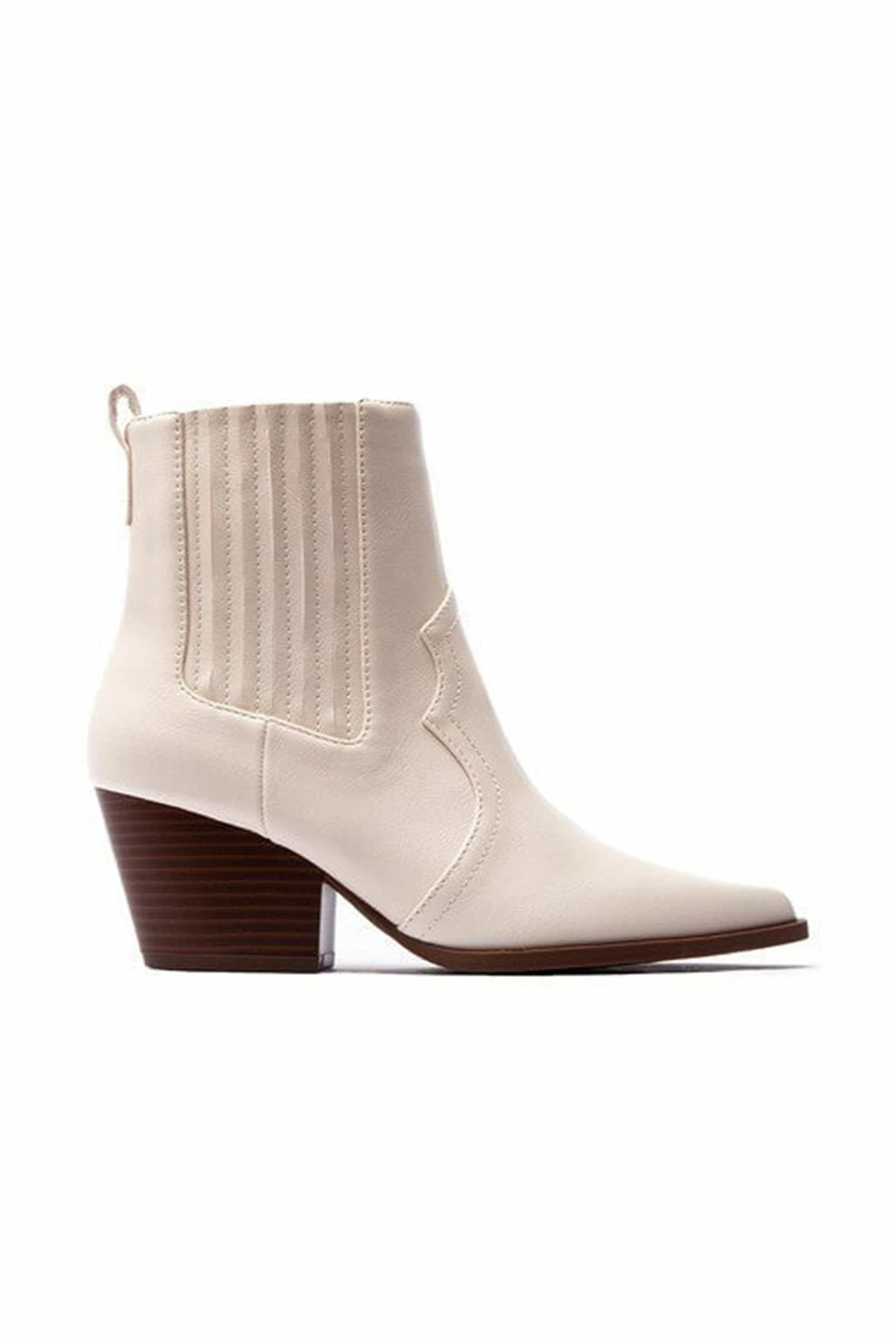 Heeled Chelsea Boots - Stone 2 Heeled Chelsea Boots - Stone - Image 2
