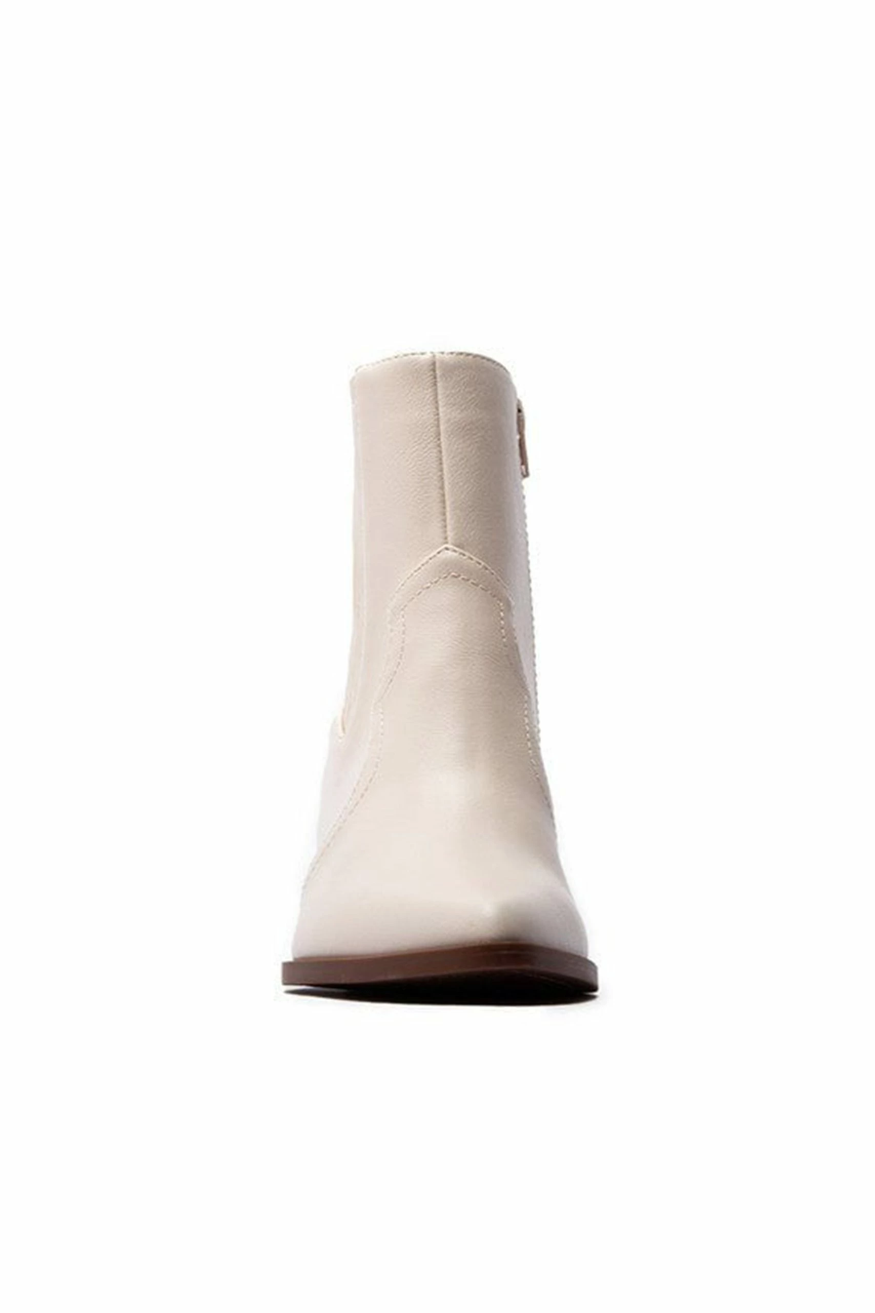 Heeled Chelsea Boots - Stone 3 Heeled Chelsea Boots - Stone - Image 3