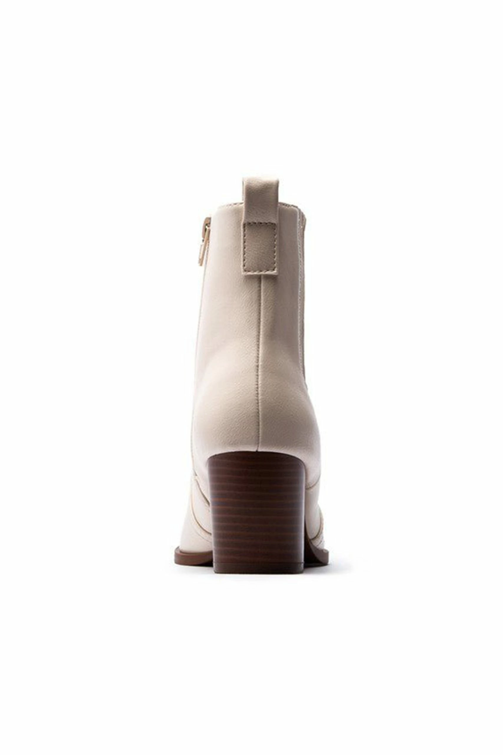 Heeled Chelsea Boots - Stone 4 Heeled Chelsea Boots - Stone - Image 4