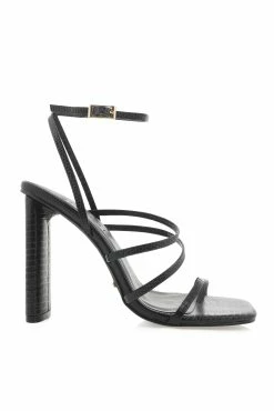 Paulina Heel - Black Scale -Dress Shop petal and pup usa shoes paulina heel black scale 33191128400049