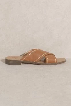 Stella Criss Cross Sandal - Brown -Dress Shop petal and pup usa shoes stella criss cross sandal brown 33585762009265