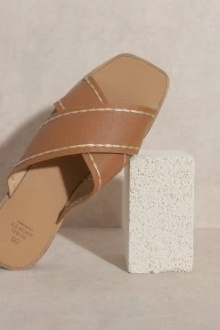 Stella Criss Cross Sandal - Brown -Dress Shop petal and pup usa shoes stella criss cross sandal brown 33585762042033