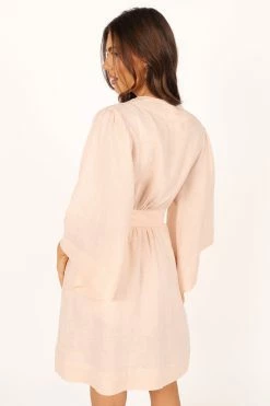 Nuala Linen Robe - Blush 17 Nuala Linen Robe - Blush -Dress Shop petal and pup usa swim intimates nuala linen robe blush 33856914587825