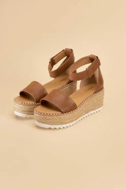 Tucker Platform Sandal - Tan -Dress Shop petal and pup usa tuckin s platform sandals 33585722458289