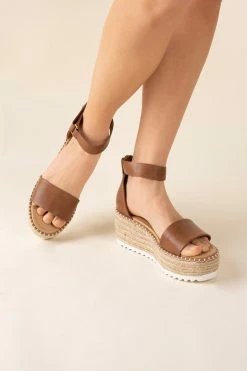 Tucker Platform Sandal - Tan