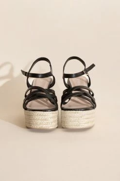 Webster Wedge Heel - Black -Dress Shop petal and pup usa webster 3 wedge sandal platform heels 33358774632625