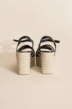 Webster Wedge Heel - Black -Dress Shop petal and pup usa webster 3 wedge sandal platform heels 33358774730929